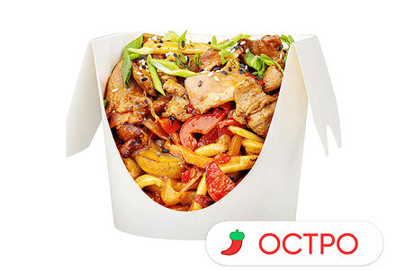 Вок Бекон кимчи со свининой