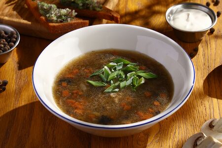 Суп из белых грибов