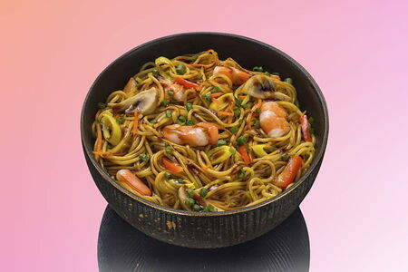 Лапша Рамен с креветкой