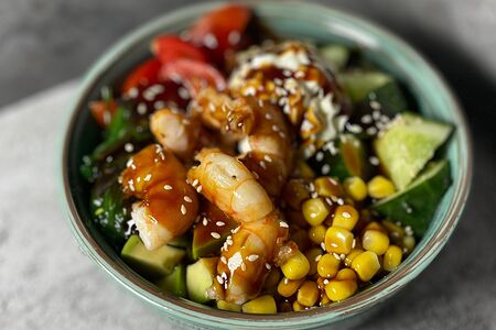 Поке с креветками