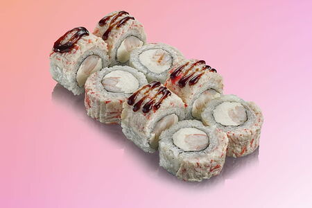 Филадельфия с крабом и креветкой