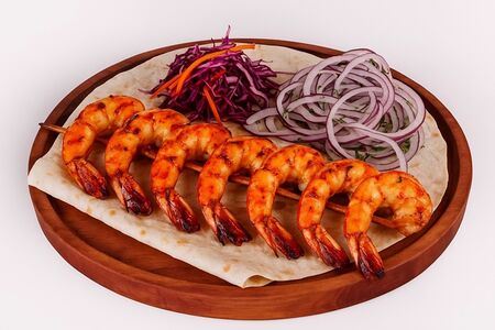 Креветки на мангале 