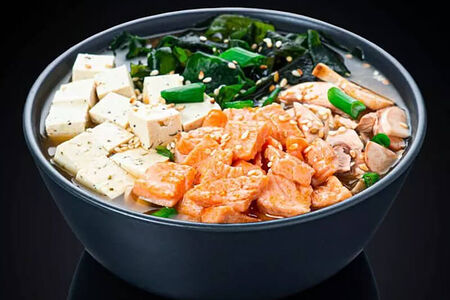 Мисо суп с лососем