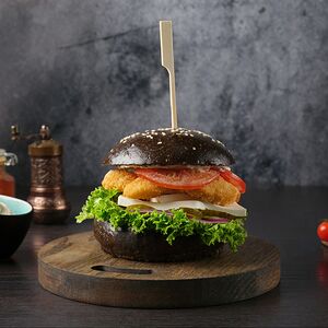 Черный Бро с креветкой