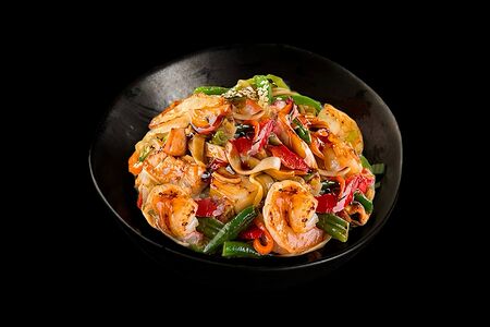  Wok с морепродуктами