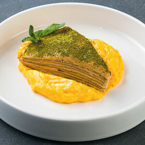 Блинный торт матча