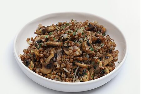 Греча с грибами