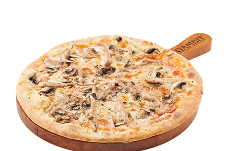 Пицца с курицей и грибами