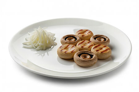 Грибы на мангале