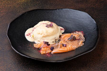 Драники из цукини с лососем слабой соли