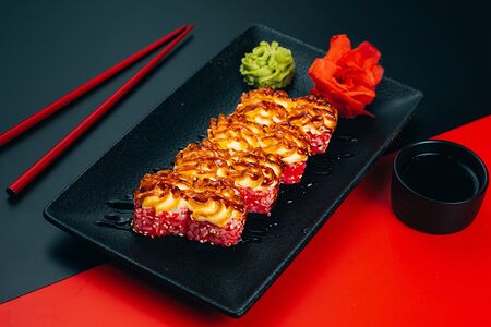 Запеченный лосось терияки