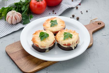 Баклажаны запеченные постные