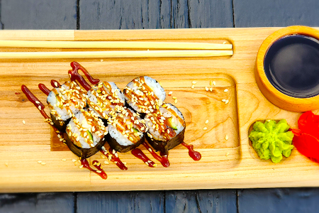 Мини ролл с угрем