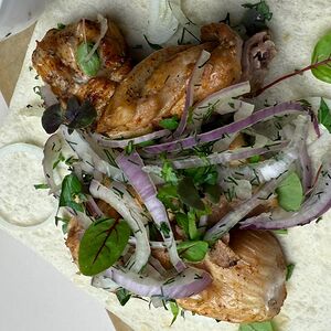 Шашлык из филе бедра курицы