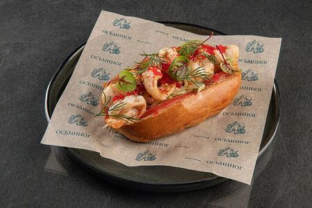 Хот-дог с креветками