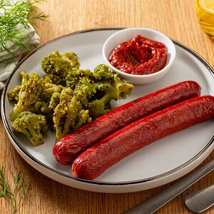 Колбаски гриль с кетчупом