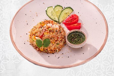 Фрайд райс с креветкой