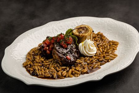 Оссобуко с трюфельным орзо