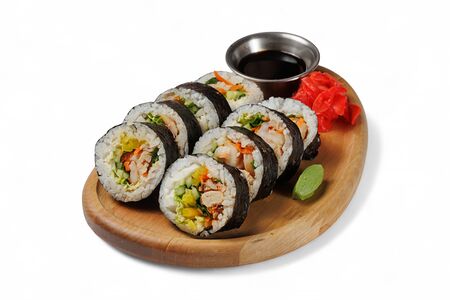 Ролл креветка Кимбап 