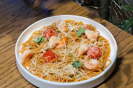 Паста с креветками