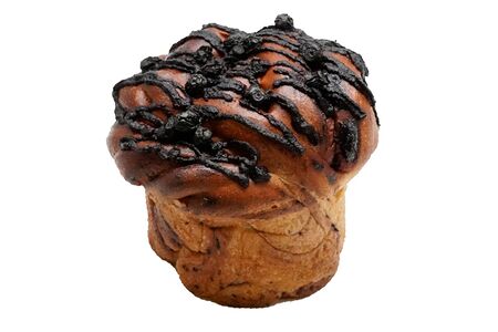 Шведская булочка с черникой