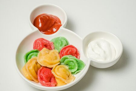 Радужные пельмешки 