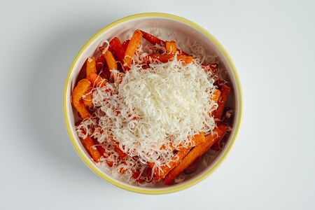 Батат фри с пармезаном, блючиз