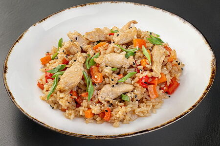 Рис с курицей
