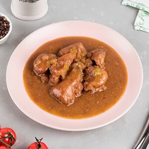 Гуляш из куриной печени