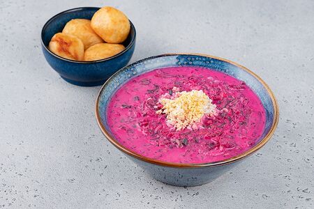 Холодный литовский борщ