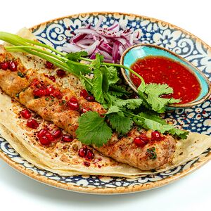 Люля-кебаб из креветок