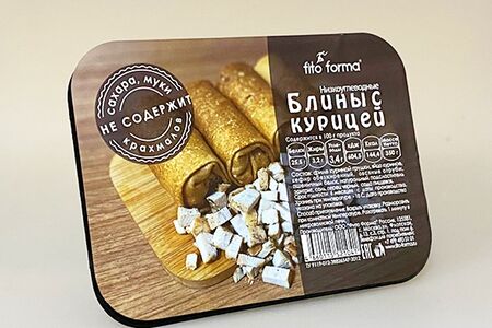 Низкоуглеводные блины с курицей Fito Forma (замороженные)