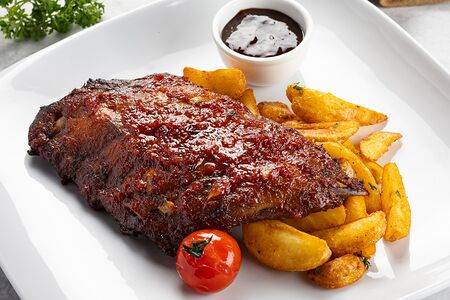 Свиные медовые ребра