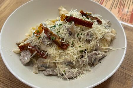 Тальятелле с говядиной 