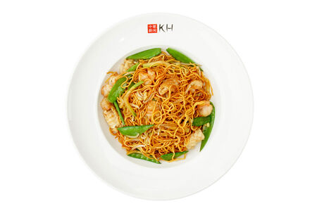 Жареная лапша с морепродуктами (250 гр)