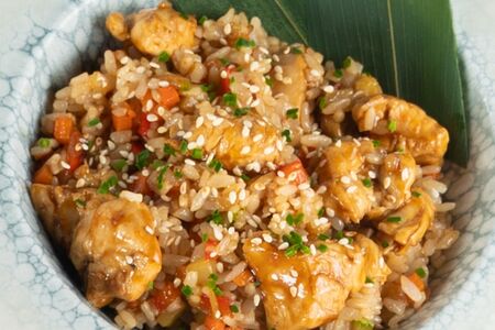 Тяхан с говядиной 