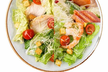 Салат Цезарь с курицей