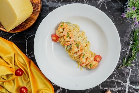 Паста с креветками 