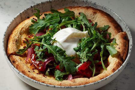 Буррата на фокачче