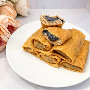 Блины с маковым заварным кремом