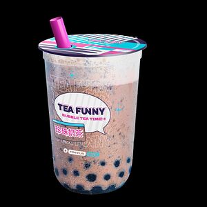 Фьюжн-шейк Чоко Бро с шоколадными сливками и шариками личи М