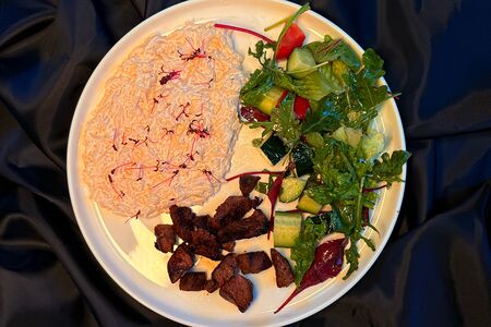 Сливочный рис с говяжьей вырезкой