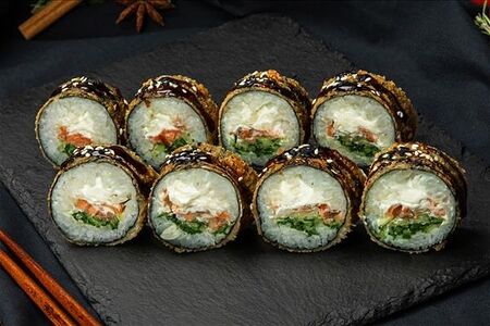 Ролл темпура с лососем