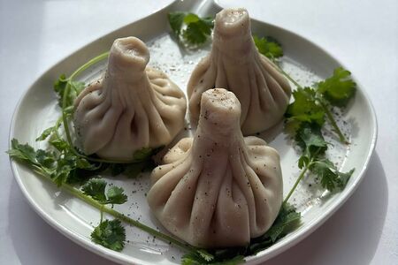 Хинкали с картофелем и грибами 