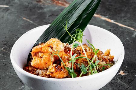 Тяхан с креветками