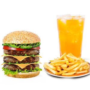 Монстр чизбургер  комбо