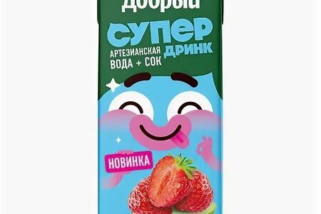 Сок Добрый яблоко-клубника-киви