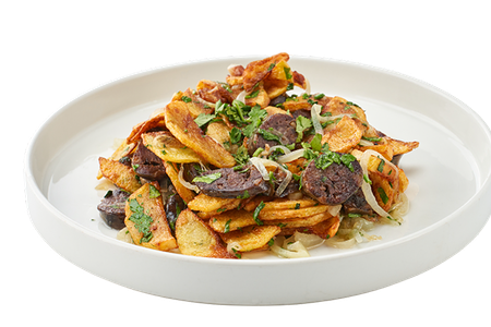 Жаркое с сушёной колбасой