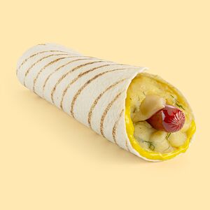 Патата с сосиской и Голландским сыром