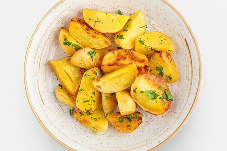 Картофель запеченный с зеленью